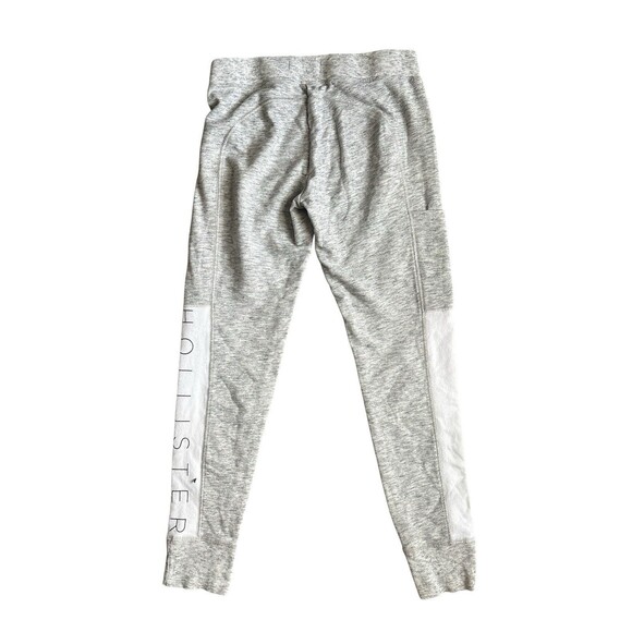Hollister Women’s Gray White Jogger Sweatpants Stretch Comfortable Size Small - Picture 4 of 4